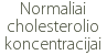Normaliai cholesterolio koncentracijai